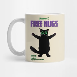 [almost*] FREE HUGS! Funny Cat Design Mug